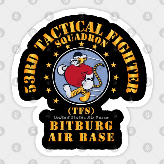 53rd Tactical Fighter Squadron - Bitberg AB Sticker by twix123844